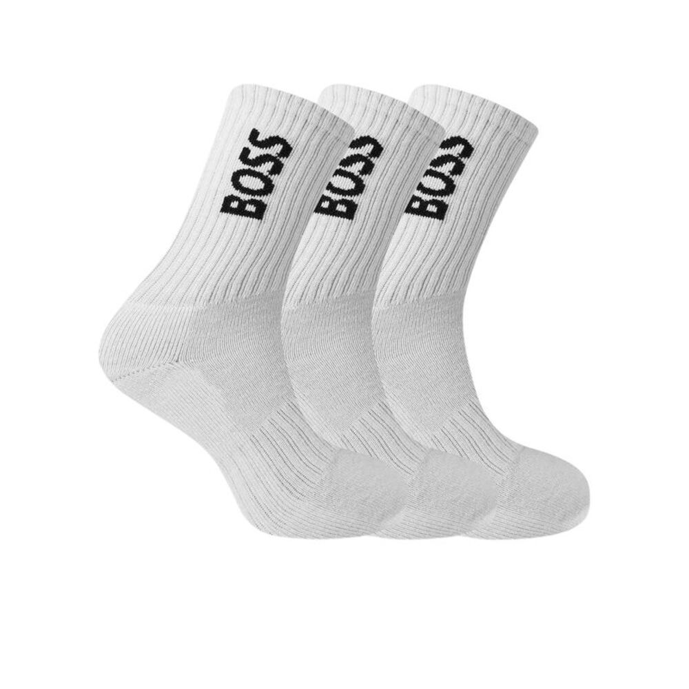 Boss Mens Crew Socks / White